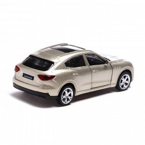 Машина металлическая MASERATI LEVANTE, 1:43, инерция, открываются двери, цвет бежевый