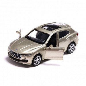 Машина металлическая MASERATI LEVANTE, 1:43, инерция, открываются двери, цвет бежевый