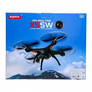 Квадрокоптер SYMA X5SW, камера, передача изображения на смартфон, WI-FI