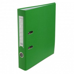 Папка-регистратор А4, 50 мм, PP Lamark, полипропилен, металлическая окантовка, карман на корешок, собранная, светло-зелёная