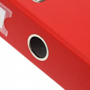 Папка-регистратор А4, 50 мм, PP Lamark, полипропилен, металлическая окантовка, карман на корешок, собранная, красная
