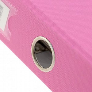 Папка-регистратор А4, 50 мм, PP Lamark, полипропилен, металлическая окантовка, карман на корешок, собранная, розовая
