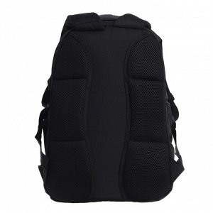 Рюкзак молодежный Across Merlin, эргономичная спинка, 43 х 30 х 18 см, чёрный