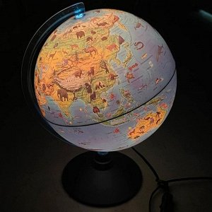 GLOBEN Интерактивный глобус зоогеографический с подсветкой 250мм INT12500306