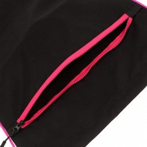 Мешок для обуви Erich Krause, 500 х 410 мм, с карманом, светоотражающая полоса, с вентиляцией, Black&Pink