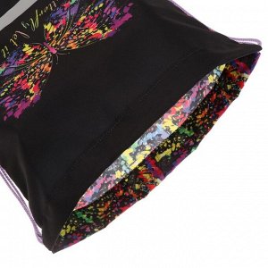 Мешок для обуви Erich Krause, 440 х 365 мм, Butterfly, чёрный/разноцветный