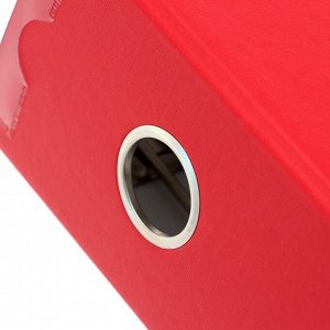 Папка-регистратор А4, 80 мм, PP Lamark, полипропилен, металлическая окантовка, карман на корешок, собранная, красная