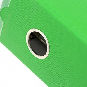 Папка-регистратор А4, 80 мм, Lamark, полипропилен, металлическая окантовка, карман на корешок, собранная, светло-зелёная