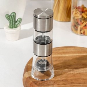 Мельница для специй Magistro «Этажерка», 19x6,5 см, цвет серебристый