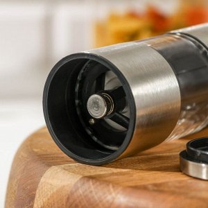 Мельница для специй Magistro «Этажерка», 19x6,5 см, цвет серебристый