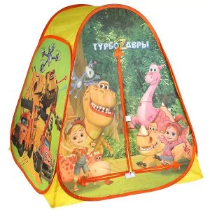 GFA-TZ01-R Палатка детская игровая Турбозавры 81х90х81см, в сумке Играем вместе в кор.24шт