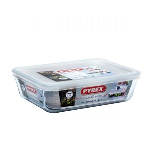 "Pyrex" Блюдо прямоугольное "Cook&Freez" 1,5л 22х17х6см с крышкой 242P000