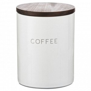 "Smart Solutions" Coffee" Банка для хранения 0,65л, 10х13см цв.белый CR1012C