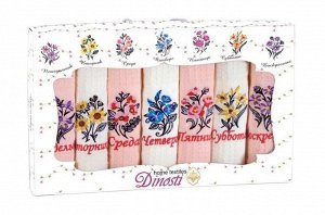 Набор вафельных полотенец "Полевые цветы" 7шт, 33х60см НМ-801