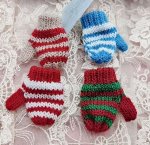 Варежки вязанные для кукол и игрушек, 5*4 см, 1 пара