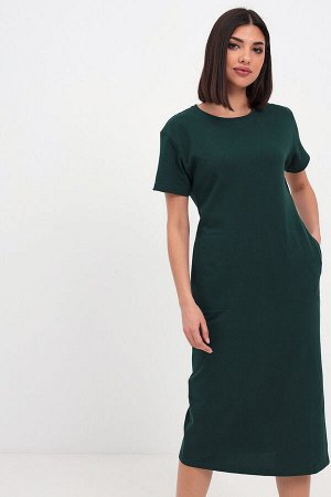 Платье Simple 2.0 темно-зеленое