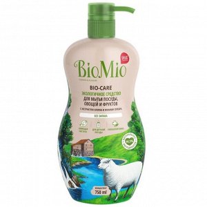 BIO-MIO Средство для мытья посуды BioMio Bio-care, без запаха, 750 мл