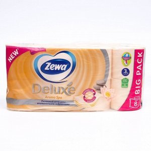 Туалетная бумага Zewa Deluxe AromaSpa, 3 слоя, 8 шт.