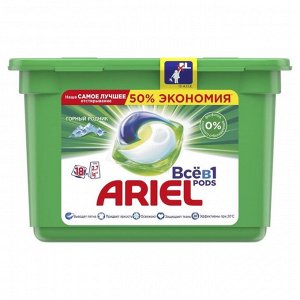 Капсулы для стирки Ariel Liquid Capsules «Горный родник», 18 х 25,2 г