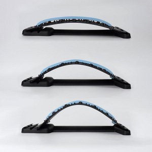 Массажёр для спины, трёхуровневый, с магнитом, 38 x 24,5 см, цвет синий/чёрный