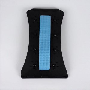 Массажёр для спины, трёхуровневый, с магнитом, 38 x 24,5 см, цвет синий/чёрный