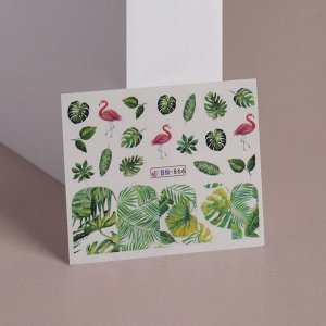 Слайдер - дизайн для ногтей «Tropical print»