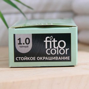 Стойкая крем-краска для волос Fitocolor, тон черный, 115 мл