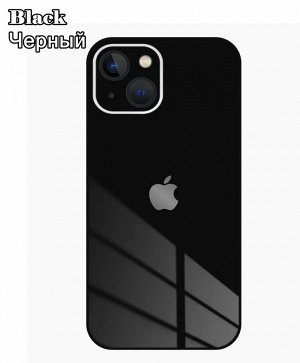 Premium Стеклянный Силиконовый чехол для Iphone с защитой камеры
