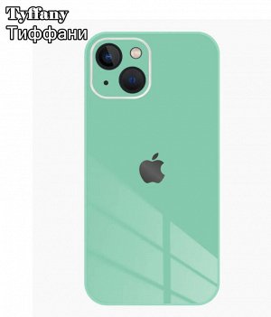 Premium Стеклянный Силиконовый чехол для Iphone с защитой камеры