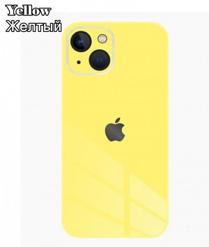Premium Стеклянный Силиконовый чехол для Iphone с защитой камеры