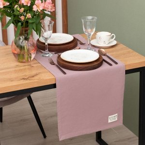 Дорожка на стол Этель Kitchen 40x150 +/-5 см, сиреневый, 100% хлопок, саржа 220 г/м²