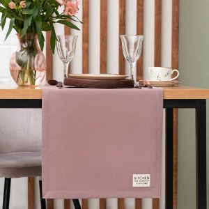 Дорожка на стол Этель Kitchen 40x150 +/-5 см, сиреневый, 100% хлопок, саржа 220 г/м²
