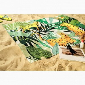 Полотенце пляжное Этель «Джунгли» 96х146 см, 100% хлопок