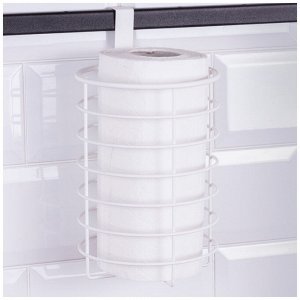 Органайзер для бумажных полотенец и туалетной бумаги навесной 14*14,4*20 см цвет: белый