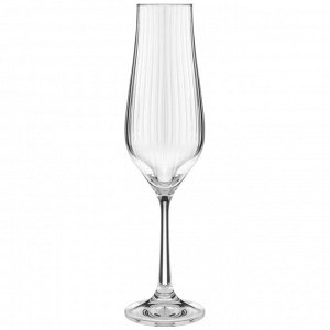 Набор бокалов для шампанского из 6 штук "tulipa optic" 190мл