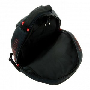 Рюкзак молодёжный deVENTE Red Label Tiger, 39 х 30 х 17 см, эргономичная спинка + usb и аудио выход, чёрный, оранжевый