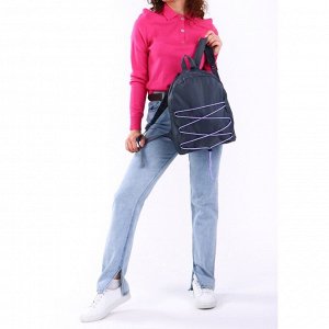 Рюкзак текстильный со шнуровкой, цвет серый