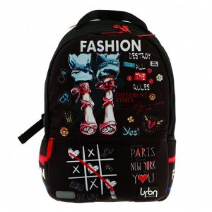Рюкзак молодежный эргономичная спинка + usb и аудио выход deVENTE Red Label Fashion, 39 х 30 х 17 см, серый