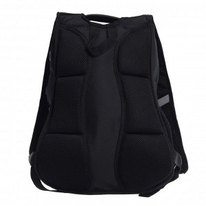 Рюкзак молодежный Across Merlin, эргономичная спинка, 43 х 33 х 13 см, чёрный