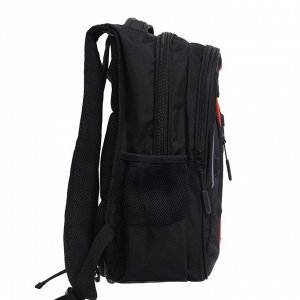 Рюкзак молодежный Across Merlin, эргономичная спинка, 43 х 33 х 13 см, чёрный