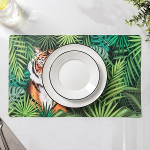 Салфетка сервировочная на стол Доляна «Тигр», 26x41 см