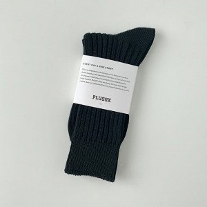 Носки однотонные унисекс, цвет черный