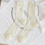 Женские капроновые носки, принт &quot;Вертикальная полоска&quot;