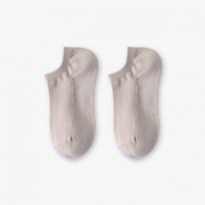 Женские однотонные укороченные носки, цвет бежевый