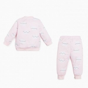 Комплект: джемпер и брюки Крошка Я «Киса», рост, цвет розовый