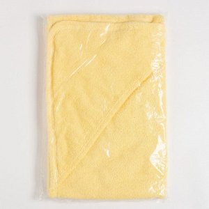 Полотенце уголок махровое Крошка Я 85х85 см, цвет светло-жёлтый, 100% хлопок, 320 г/м