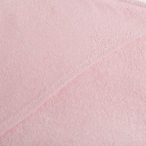 Полотенце уголок махровое Крошка Я 85х85 см, цвет персиково-розовый, 100% хлопок, 320 г/м