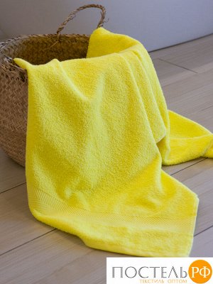 Махровое полотенце 70х140 см Dome Organic 400 г/м2, 1032 желтый