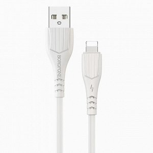 Кабель USB - Apple lightning Borofone BX37 Wieldy (white)