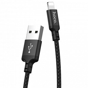 Кабель USB - Apple lightning Hoco X14 Times Speed  100см 2A (black)